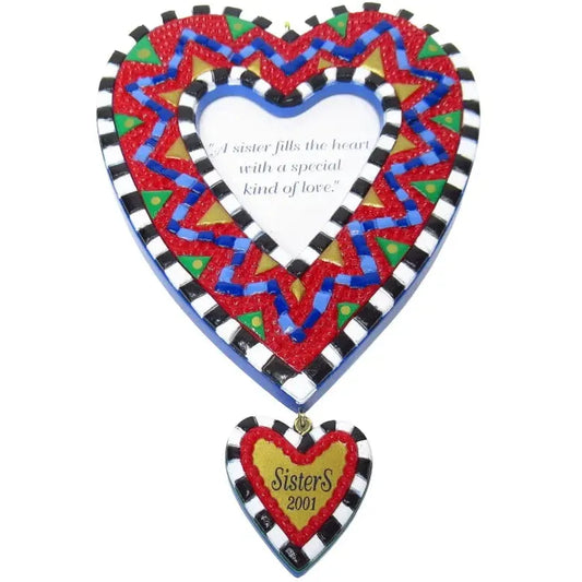 2001 Sisters Hallmark Ornament (Photo Holder) QX8455