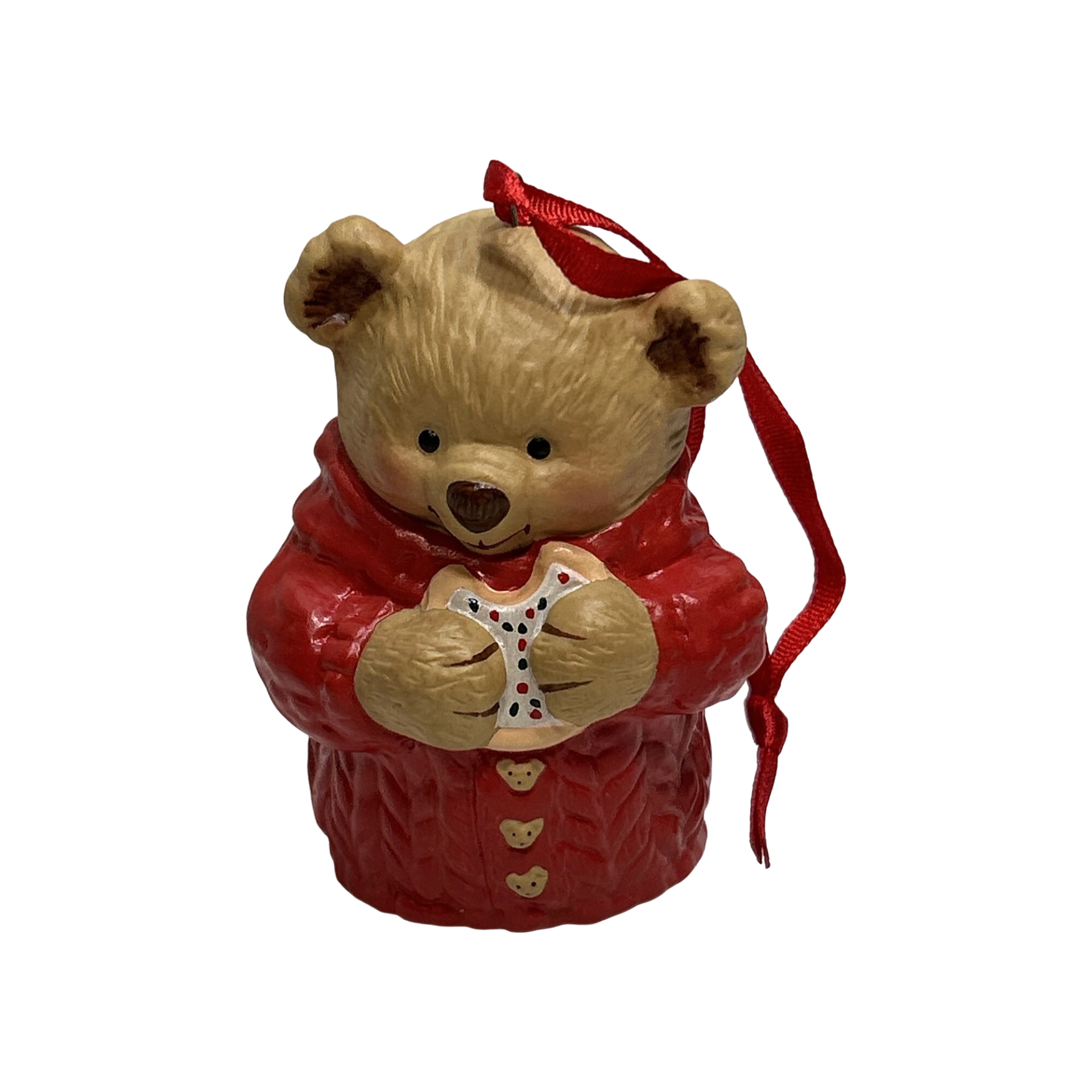 2001 Snuggly Sugar Bear Bell Hallmark Ornament (Teddy Bear) QX8922 Image3