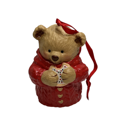 2001 Snuggly Sugar Bear Bell Hallmark Ornament (Teddy Bear) QX8922 Image3