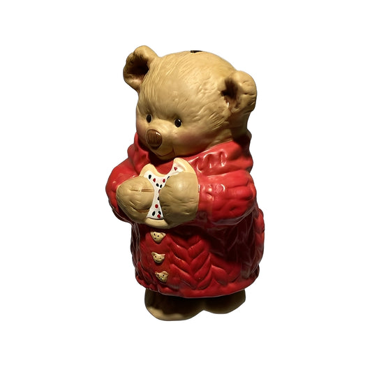2001 Snuggly Sugar Bear Bell Hallmark Ornament (Teddy Bear) QX8922