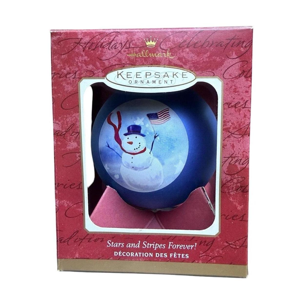 2001 Star and Stripes Forever! Hallmark Ornament (Ball) QHB2892 Image2