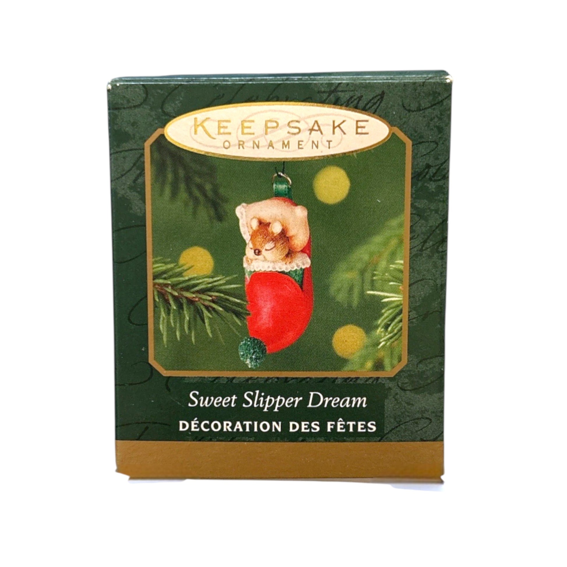 2001 Sweet Slipper Dream Hallmark Ornament (Mouse) QXM5345 Image2