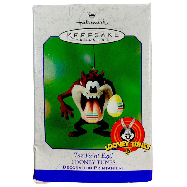 2001 Taz Paint Egg! Hallmark Ornament (LOONEY TUNES) QEO8572