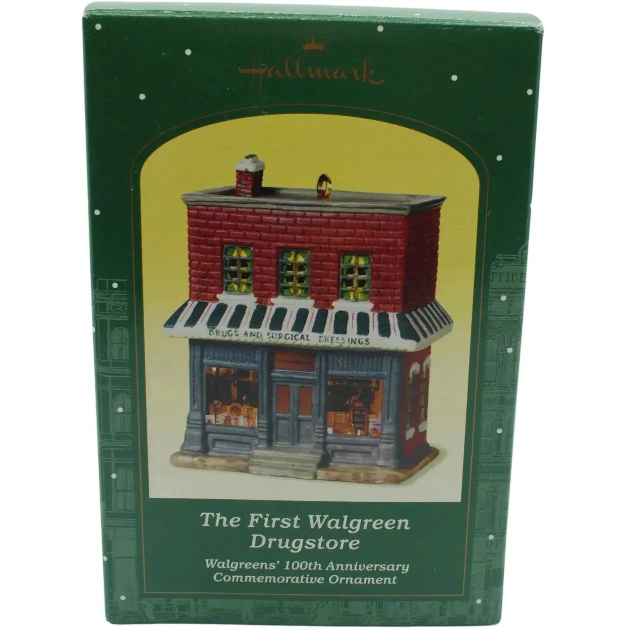 2001 The First Walgreen Drugstore Hallmark Ornament (Walgreens) QGO3082