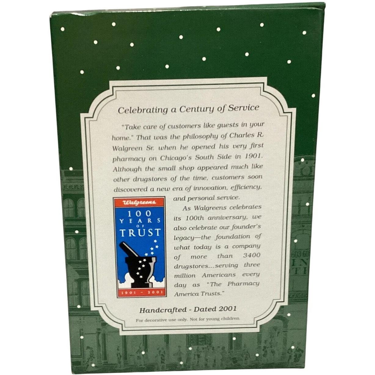 2001 The First Walgreen Drugstore Hallmark Ornament (Walgreens) QGO3082