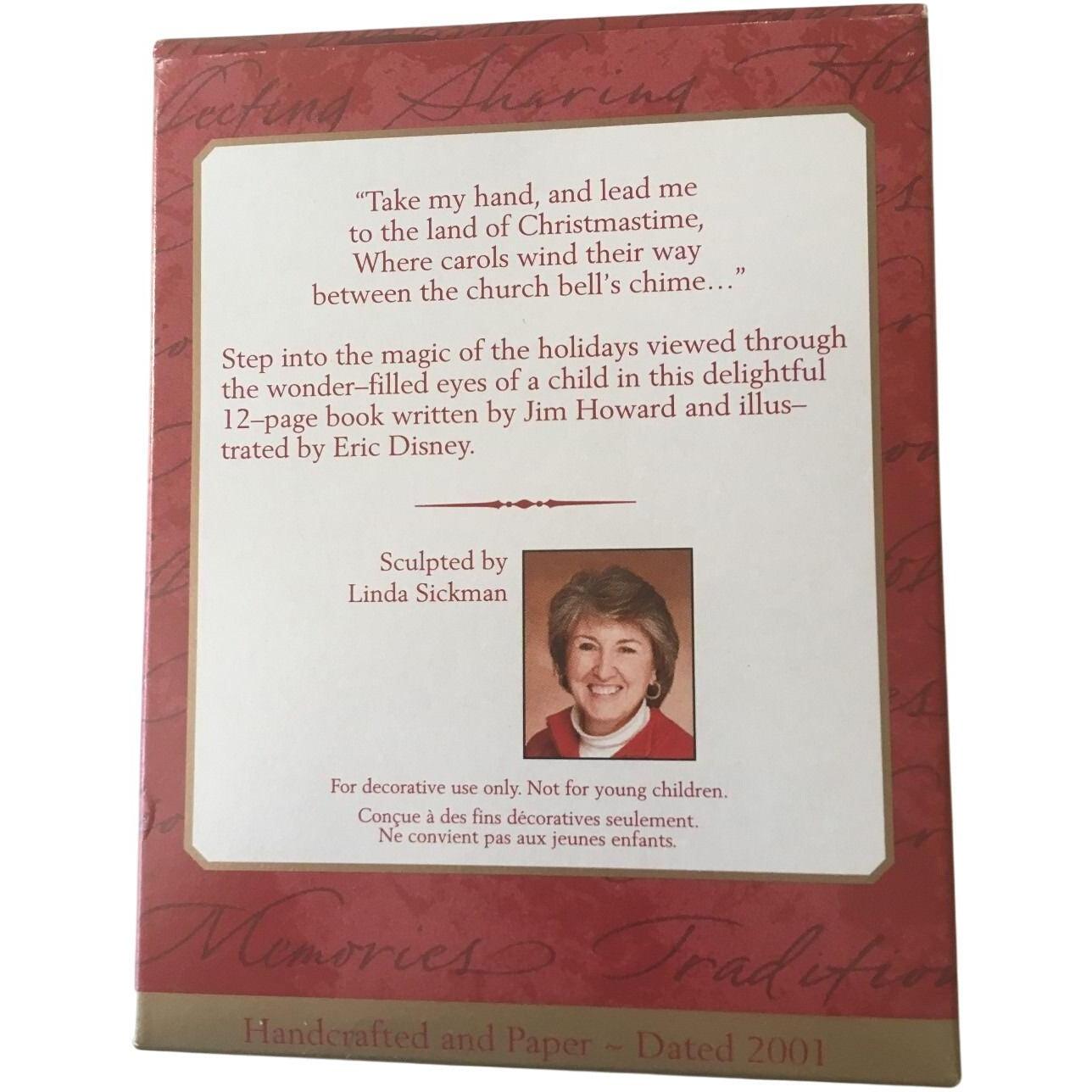 2001 The Land of Christmastime Hallmark Ornament (Story Book) QX8282