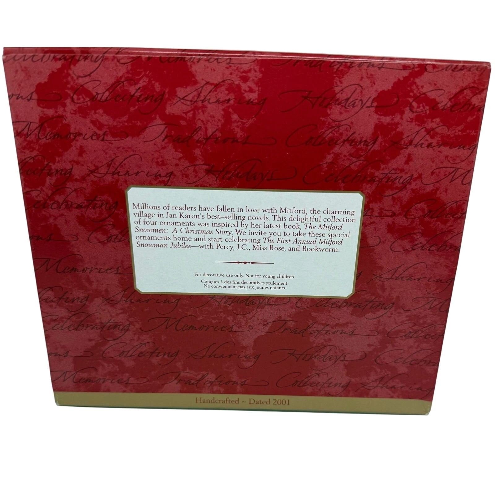 2001 The Mitford Snowman Jubilee Hallmark Ornament (The Mitford Snowman) QX2825