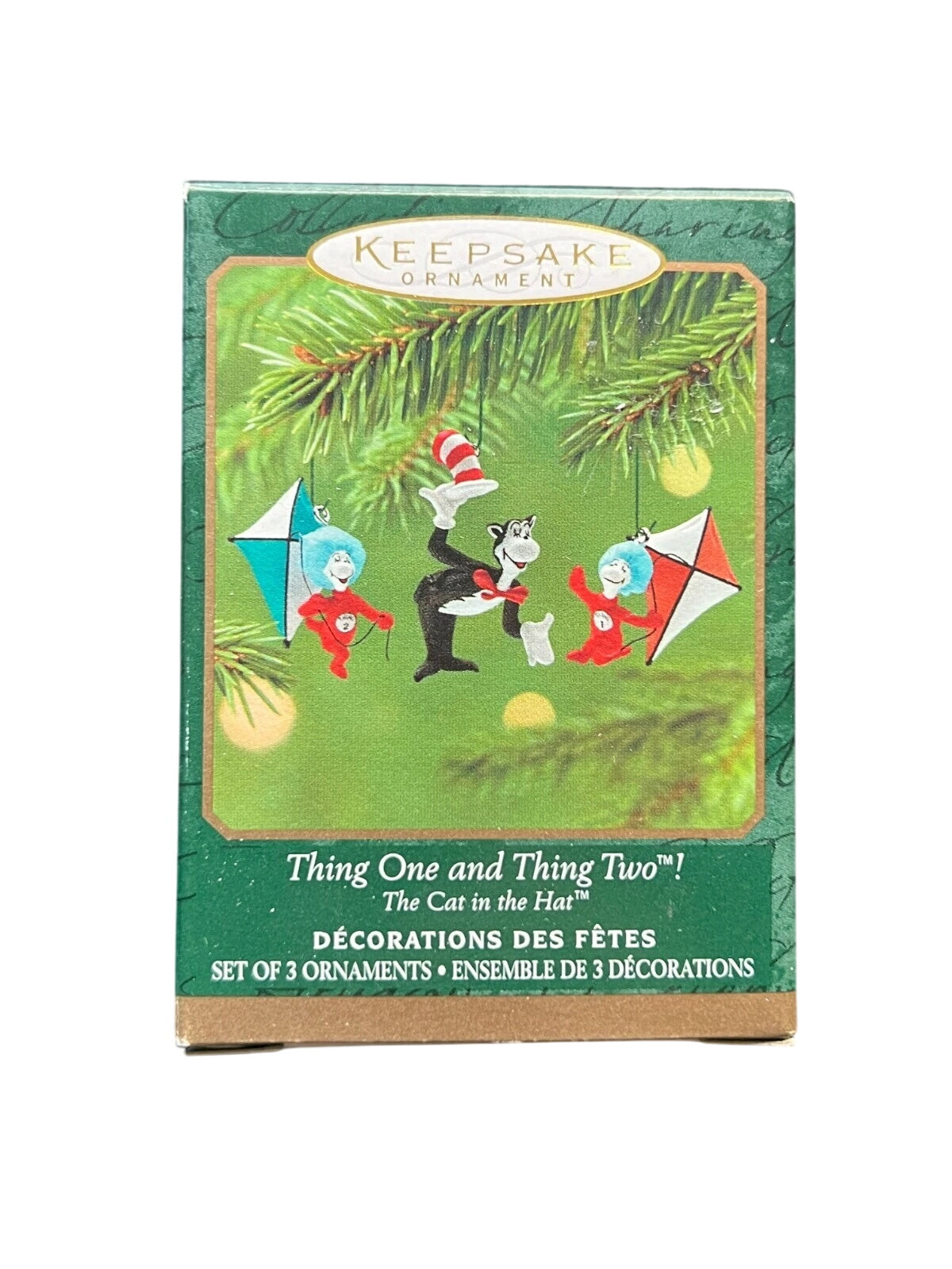 2001 Thing One and Thing Two Hallmark Ornament (Dr. Seuss) QXM5315