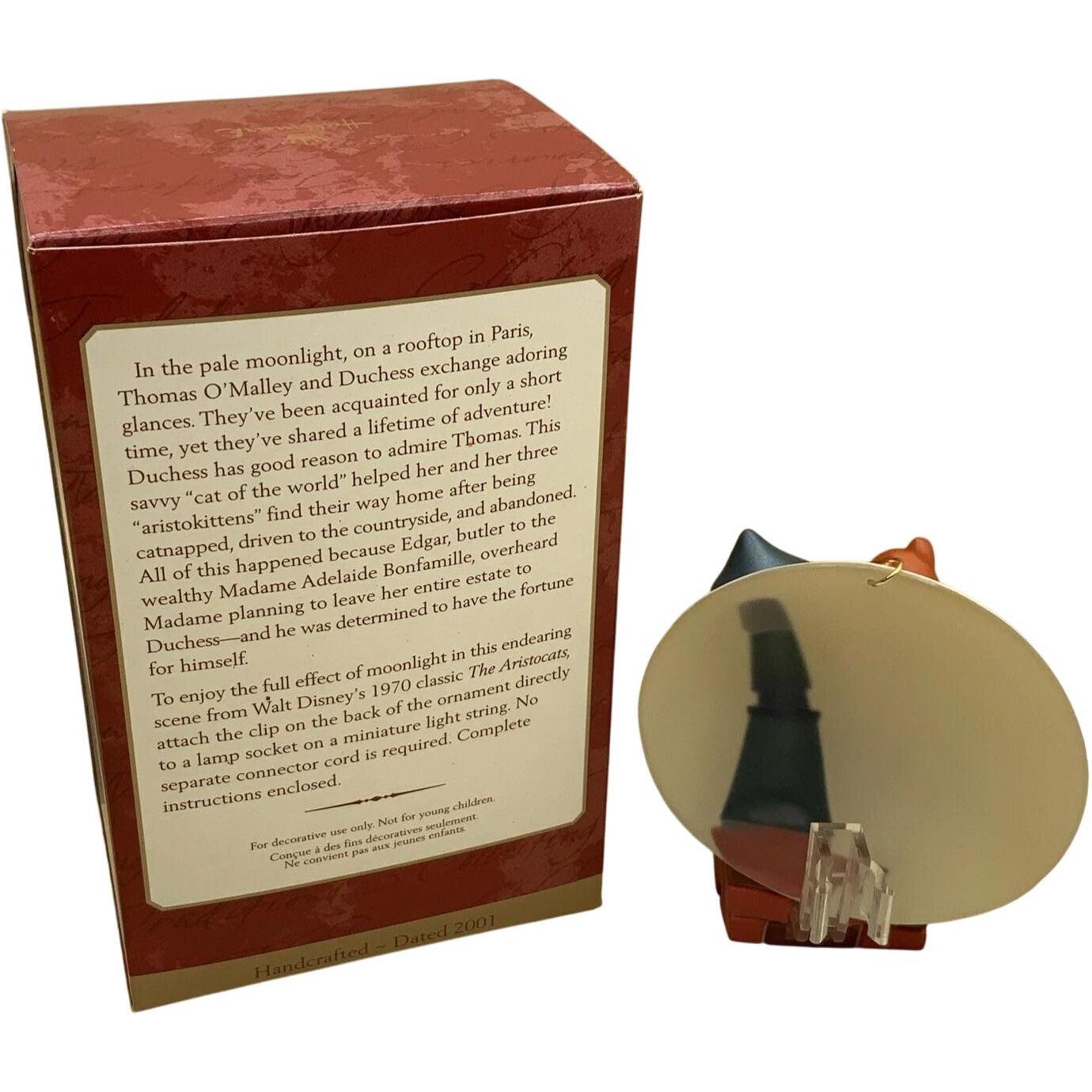 2001 Thomas O'Malley and Duchess Hallmark Ornament (The Aristocats) QXD4175