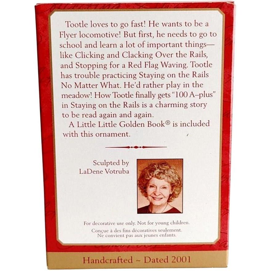 2001 Tootle the Train Hallmark Ornament (Little Golden Books) QX6052