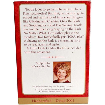 2001 Tootle the Train Hallmark Ornament (Little Golden Books) QX6052