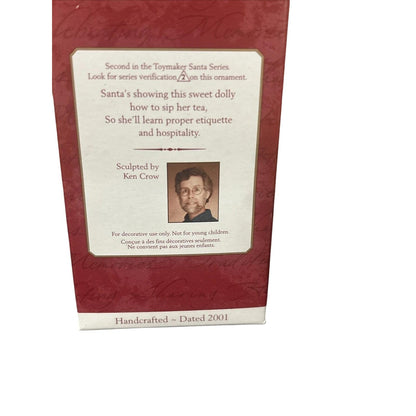 2001 Toymaker Santa Hallmark Ornament (Toymaker Santa) QX8032