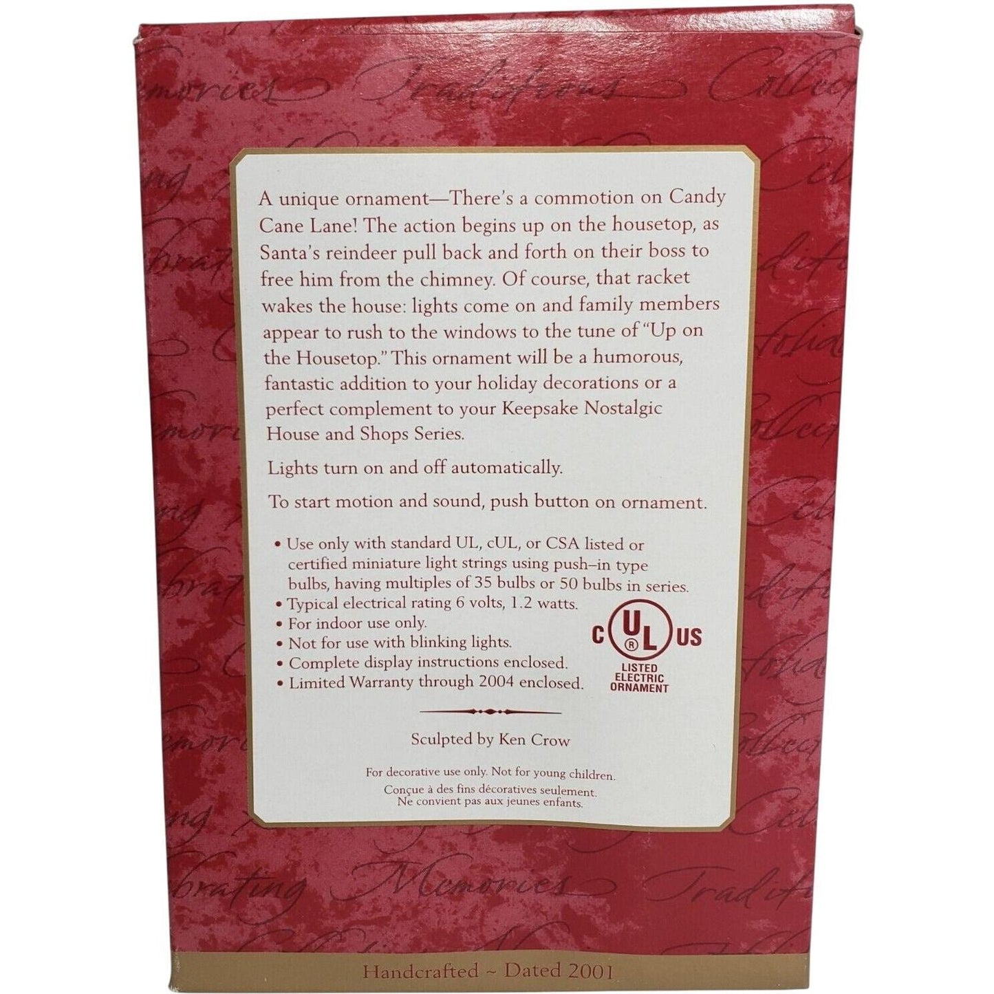 2001 Up on the Housetop Hallmark Ornament (Up on the Housetop) QLX7575