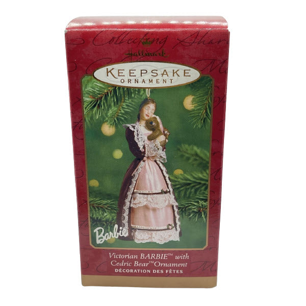 2001 Victorian Barbie with Cedric Bear Hallmark Ornament (Barbie) QXI6952