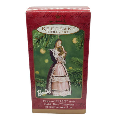 2001 Victorian Barbie with Cedric Bear Hallmark Ornament (Barbie) QXI6952