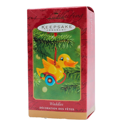 2001 Waddles Hallmark Ornament (Wooden Pull Toys) QX8952