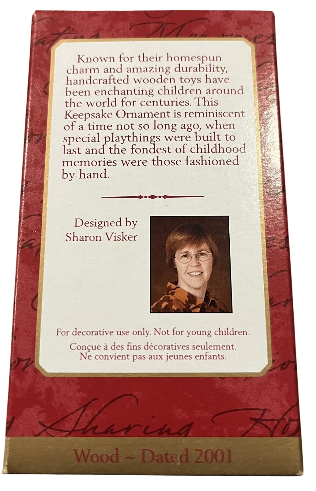 2001 Waddles Hallmark Ornament (Wooden Pull Toys) QX8952