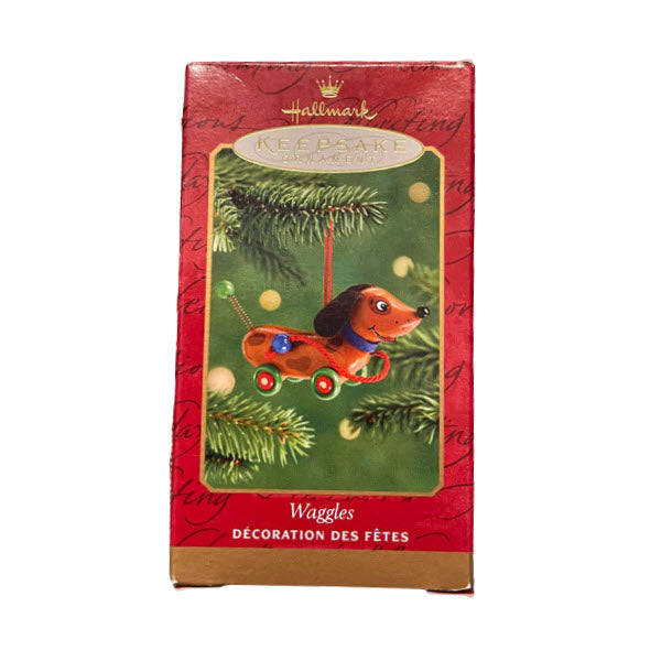 2001 Waggles Hallmark Ornament (Wooden Pull Toys) QX8945
