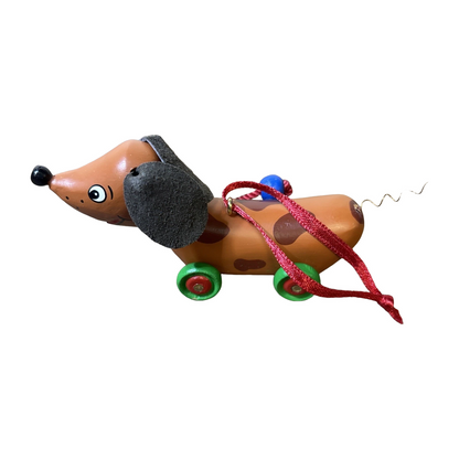 2001 Waggles Hallmark Ornament (Wooden Pull Toys) QX8945 Image5