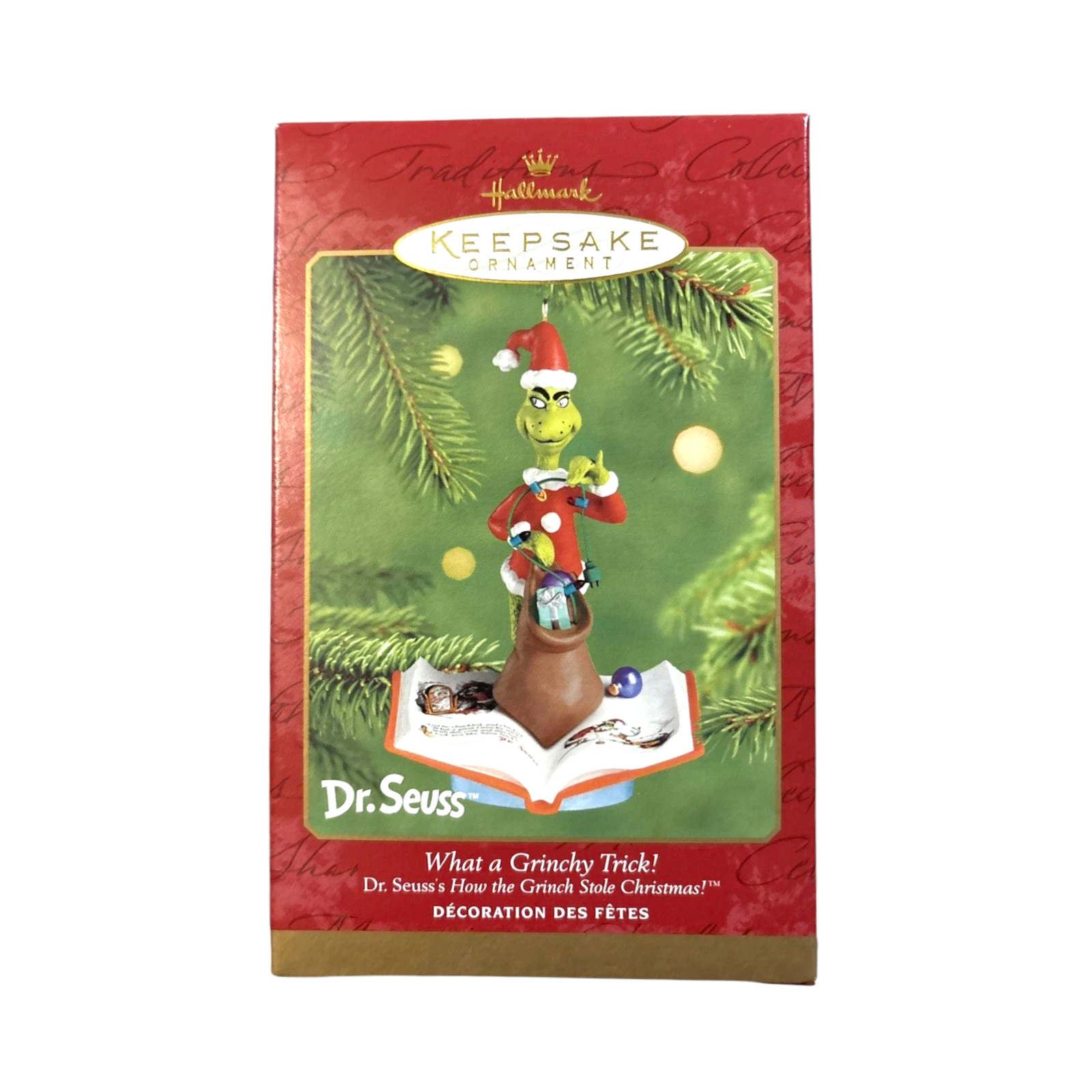 2001 What a Grinchy Trick! Hallmark Ornament (The Grinch) QXI6405