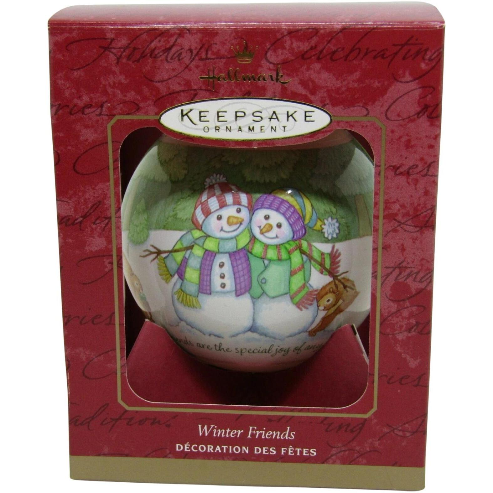 2001 Winter Friends Hallmark Ornament (Ball) QX2242