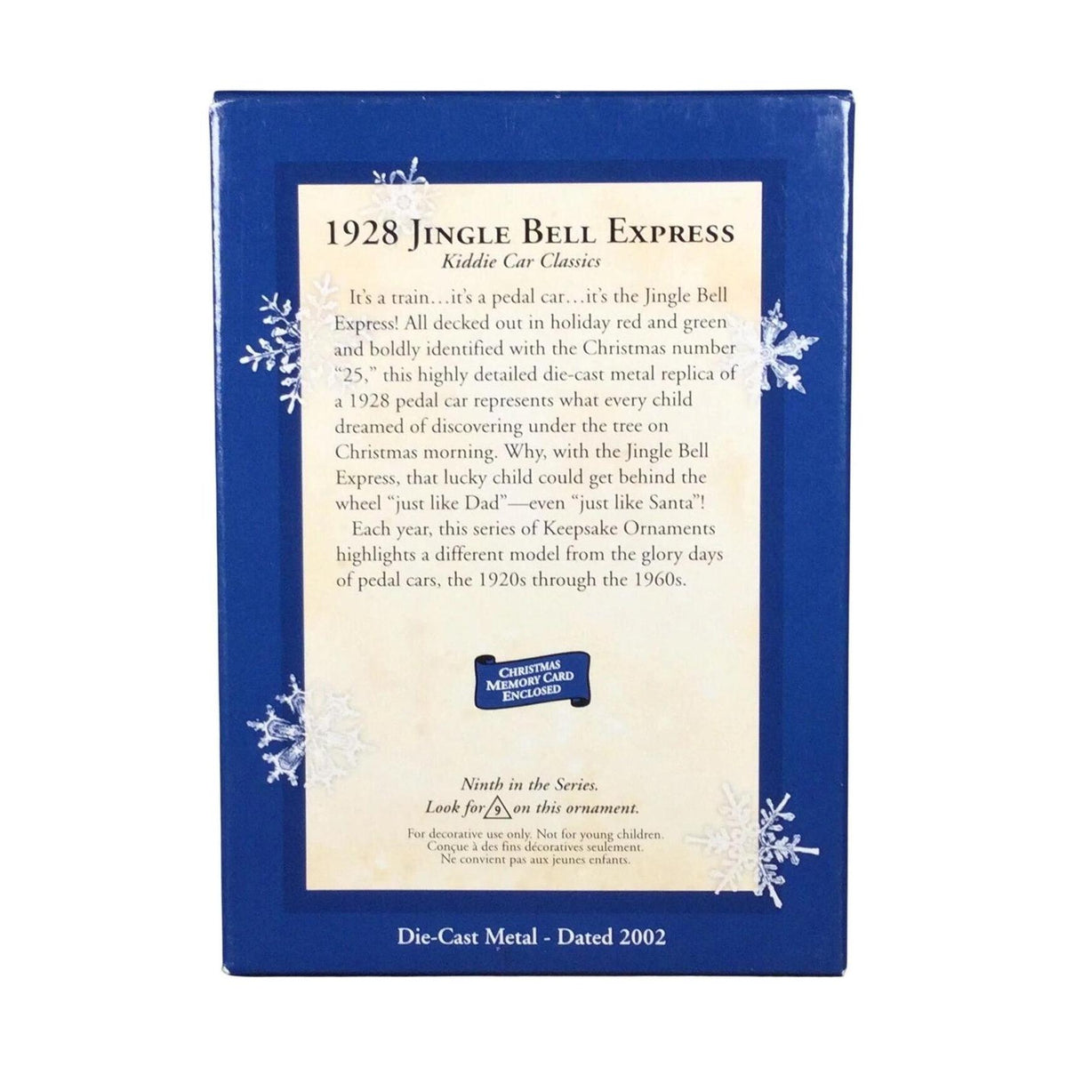 2002 1928 Jingle Bells Express Hallmark Ornament (Kiddie Car Classics) QX8076 Image6