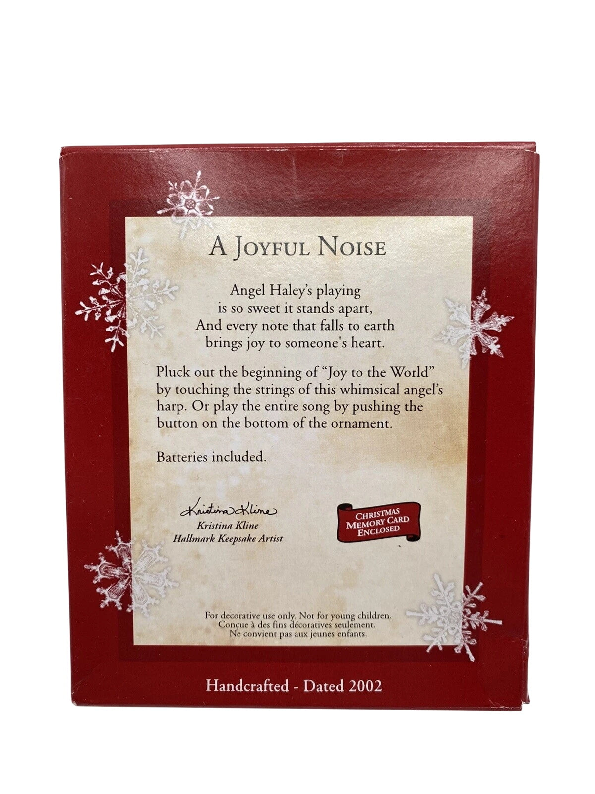 2002 A Joyful Noise Hallmark Ornament (Angel) QX2816