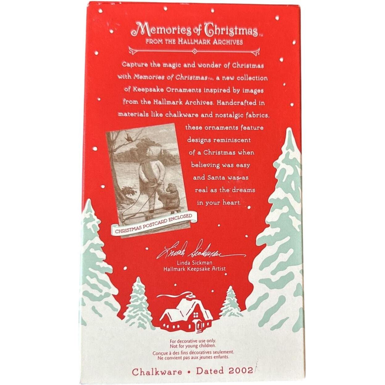 2002 A Winter's Ride Hallmark Ornament (Memories of Christmas) QP1416