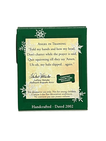 2002 Angel In Training Hallmark Ornament (Angel) QXM4403