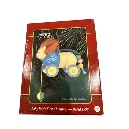 2002 Baby Boy's First Christmas Carlton Cards Ornaments (Baby's First Christmas) CXOR-019G