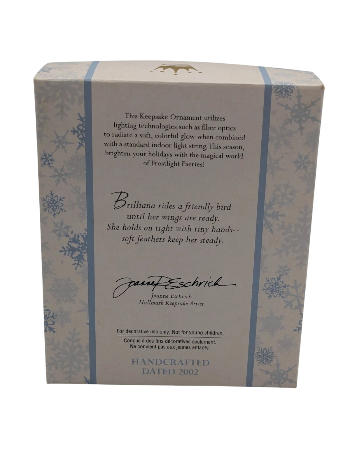 2002 Baby Brilliana Hallmark Ornament (Frostlight Faeries) QP1683