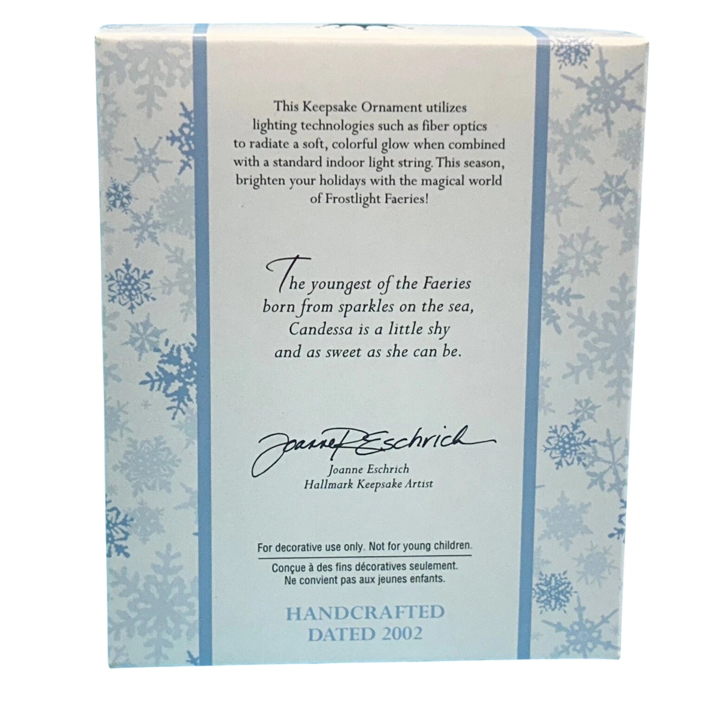 2002 Baby Candessa Hallmark Ornament (Frostlight Faeries) QP1676