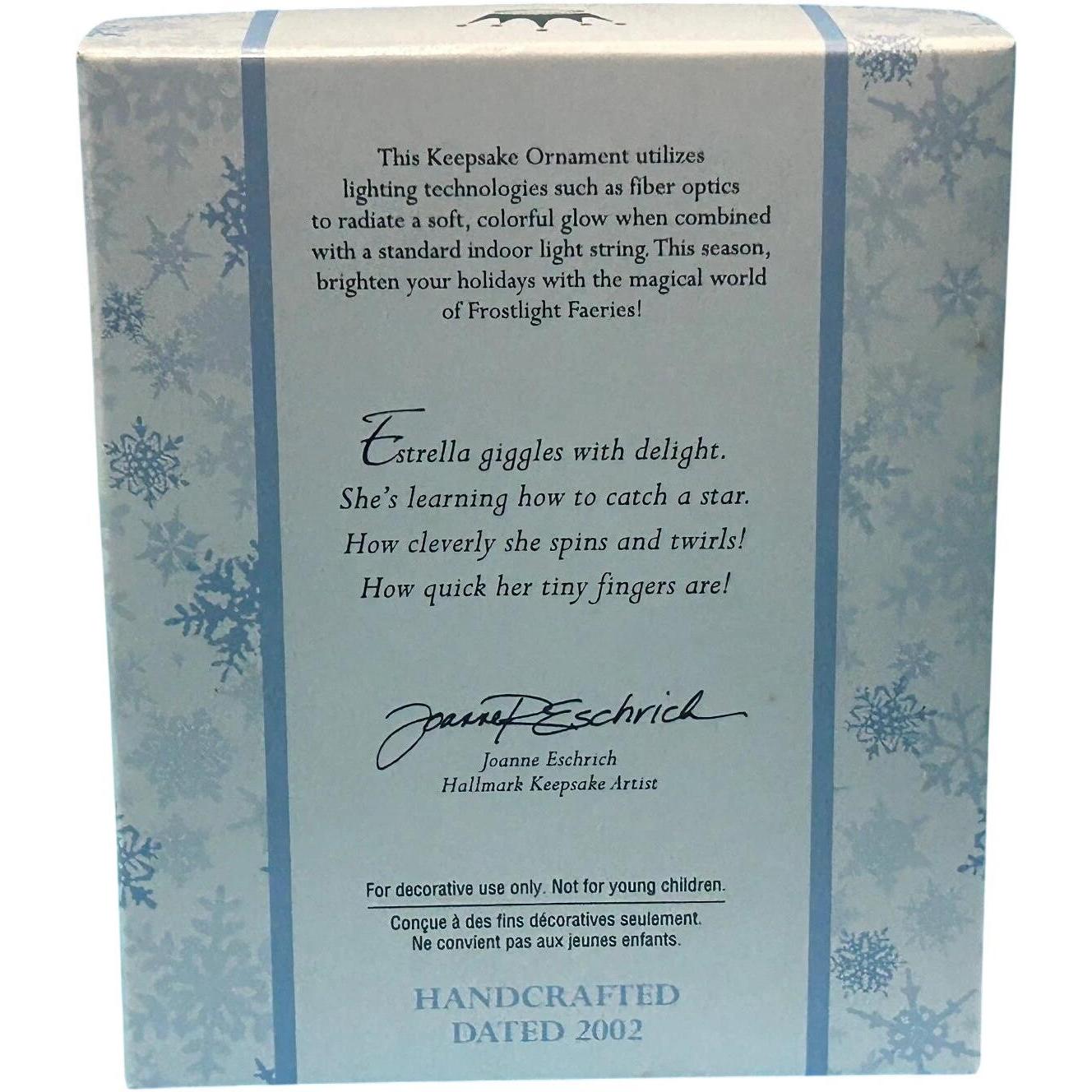 2002 Baby Estrella Hallmark Ornament (Frostlight Faeries) QP1663