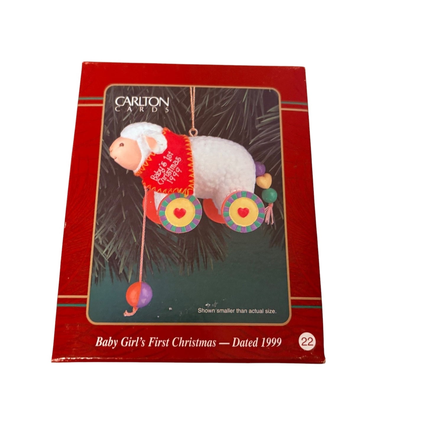 2002 Baby Girl's First Christmas Carlton Cards Ornaments (Baby's First Christmas) CXOR-021G