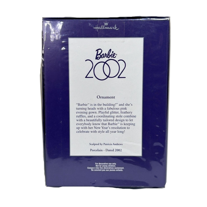 2002 Barbie 2002 Hallmark Ornament (Barbie Porcelain) QXC4653