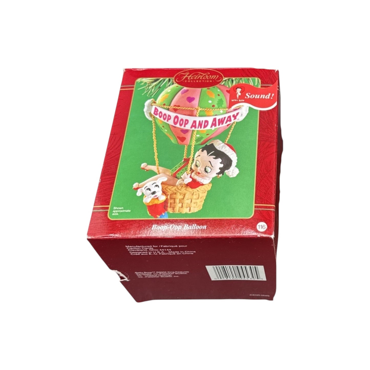 2002 Boop-Oop Balloon Carlton Cards Ornaments (Betty Boop) CXOR-054G