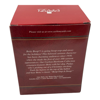 2002 Boop-Oop Balloon Carlton Cards Ornaments (Betty Boop) CXOR-054G