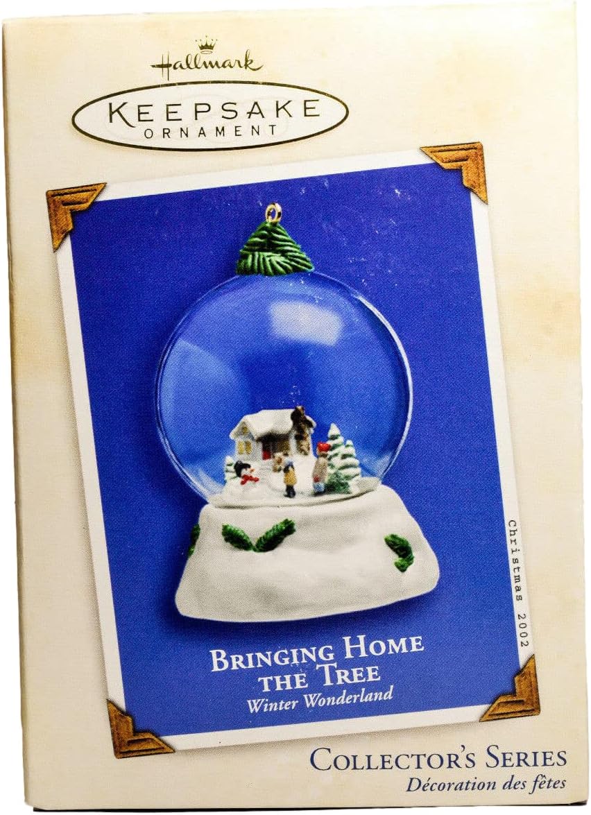 2002 Bringing Home The Tree Hallmark Ornament (Winter Wonderland) QX8186