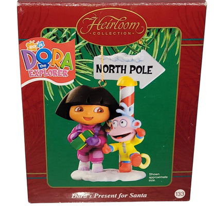 2002 Dora's Present for Santa Carlton Cards Ornaments (Nickelodeon) CXOR-083G