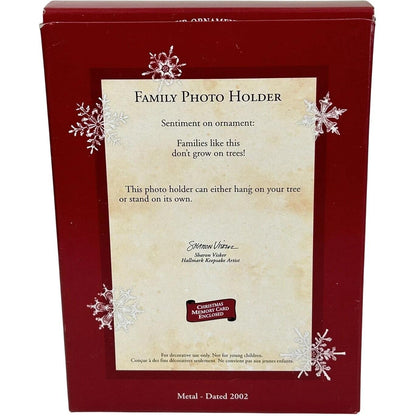 2002 Family Photo Holder Hallmark Ornament (Photo Holder) QX8693
