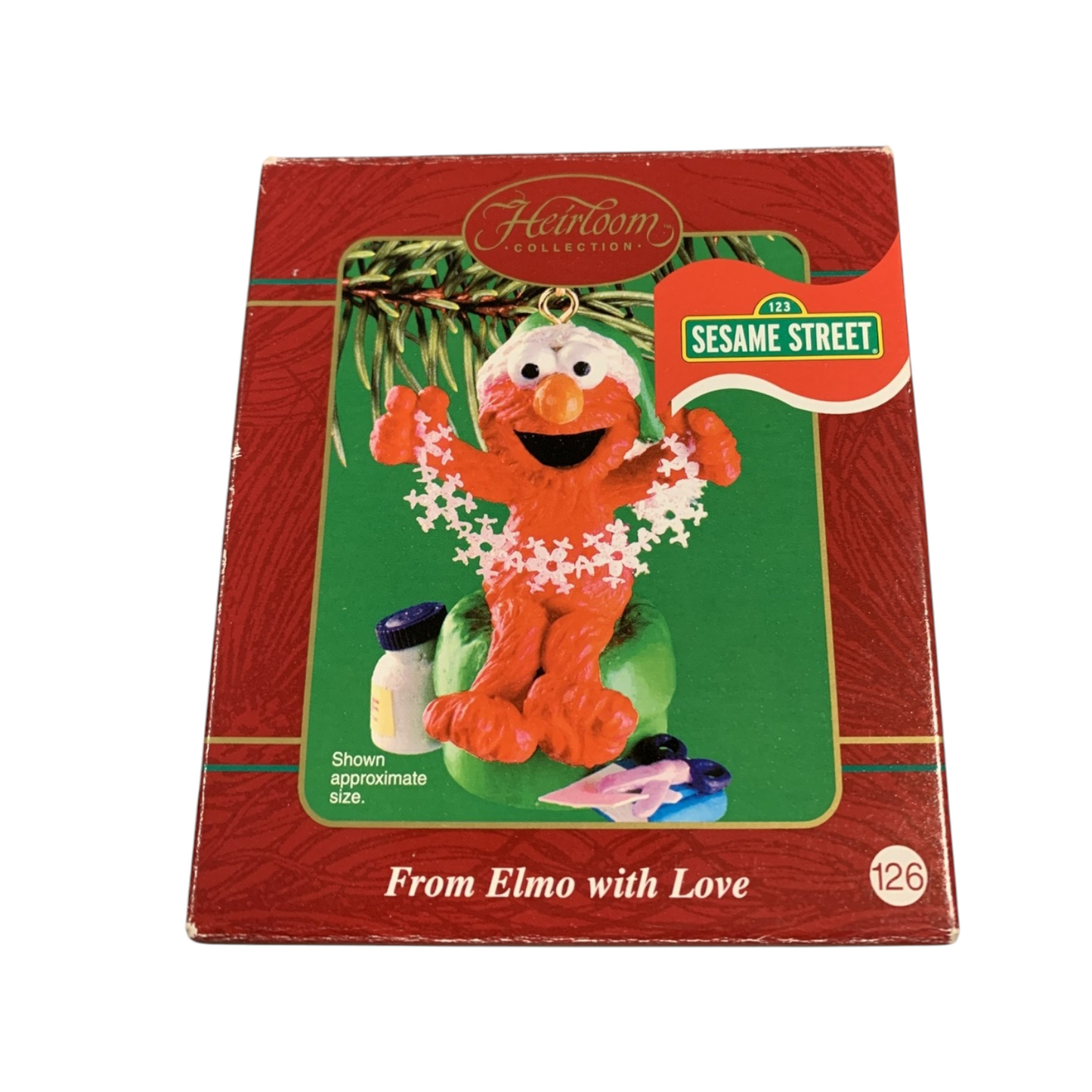2002 From Elmo with Love Carlton Cards Ornaments (Sesame Street) by Carlton Cards CXOR-055G CXOR-055G