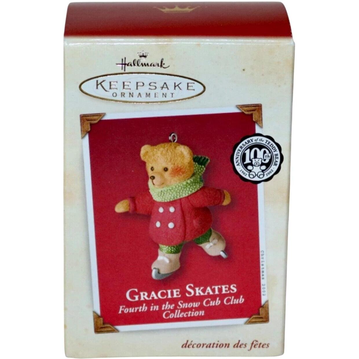 2002 Gracie Skates Hallmark Ornament (Snow Cub Club) QRP4643