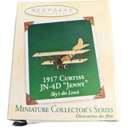 2002 Hallmark Ornament (1917) Curtiss JN‑4D "Jenny" Hallmark Ornament (Sky's the Limit Miniature) QXM4363