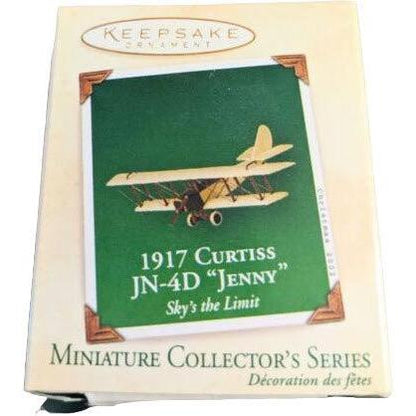 2002 Hallmark Ornament (1917) Curtiss JN‑4D "Jenny" Hallmark Ornament (Sky's the Limit Miniature) QXM4363