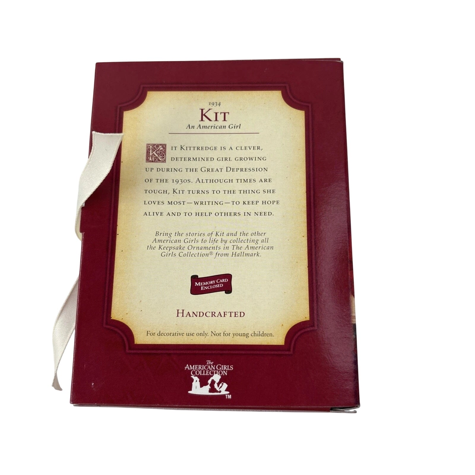 2002 Hallmark Ornament (1934) Kit An American Girl Hallmark Ornament (The American Girls Collection) QAC6411