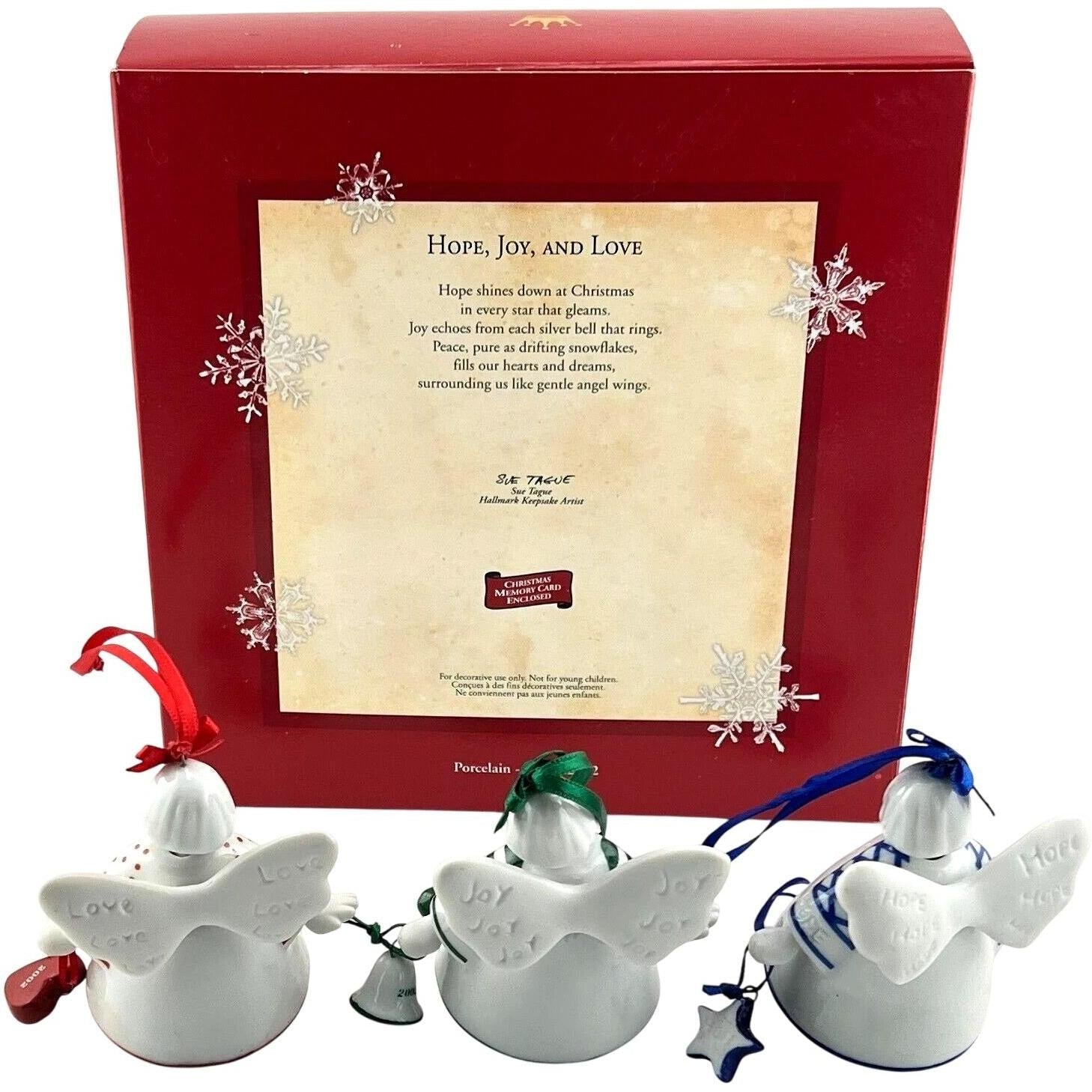 2002 Hope, Joy, and Love Hallmark Ornament (Angel) QX8433