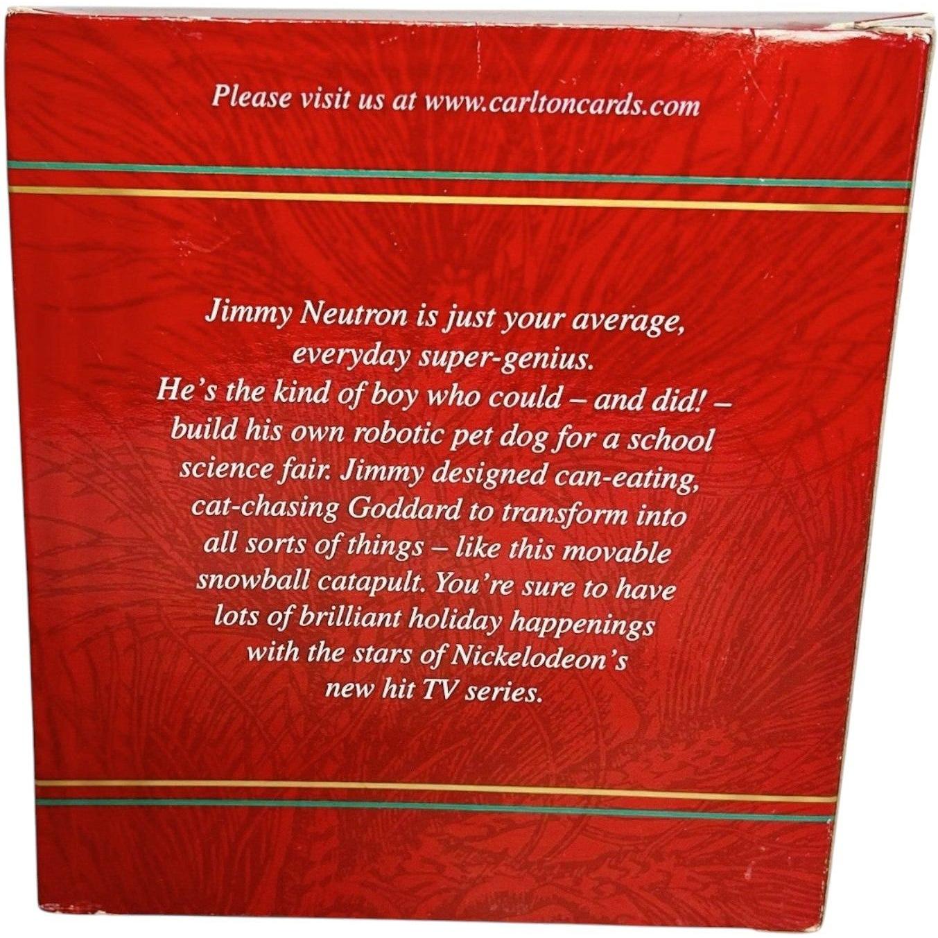 2002 Jimmy Neutron Carlton Cards Ornaments (Movie) CXOR-084G