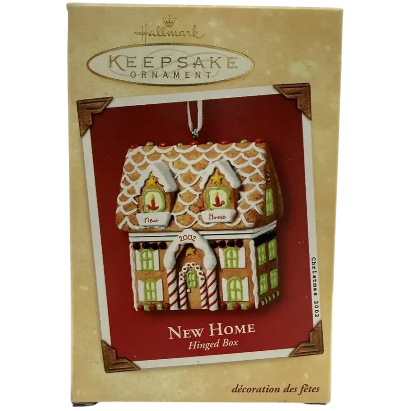 2002 New Home - Hinged Box Hallmark Ornament (New Home) QX8636
