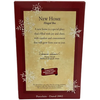 2002 New Home - Hinged Box Hallmark Ornament (New Home) QX8636