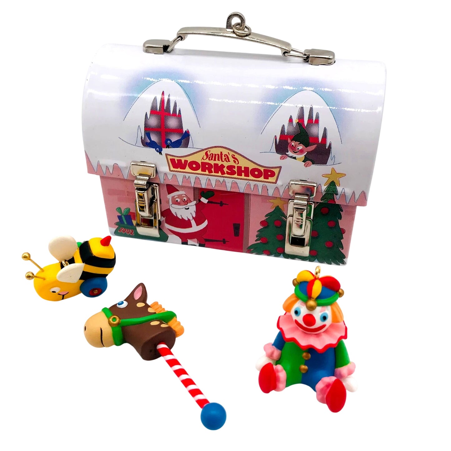 2002 Santa's Workshop Lunch Box Hallmark Ornament (Lunch Box) QXC4586